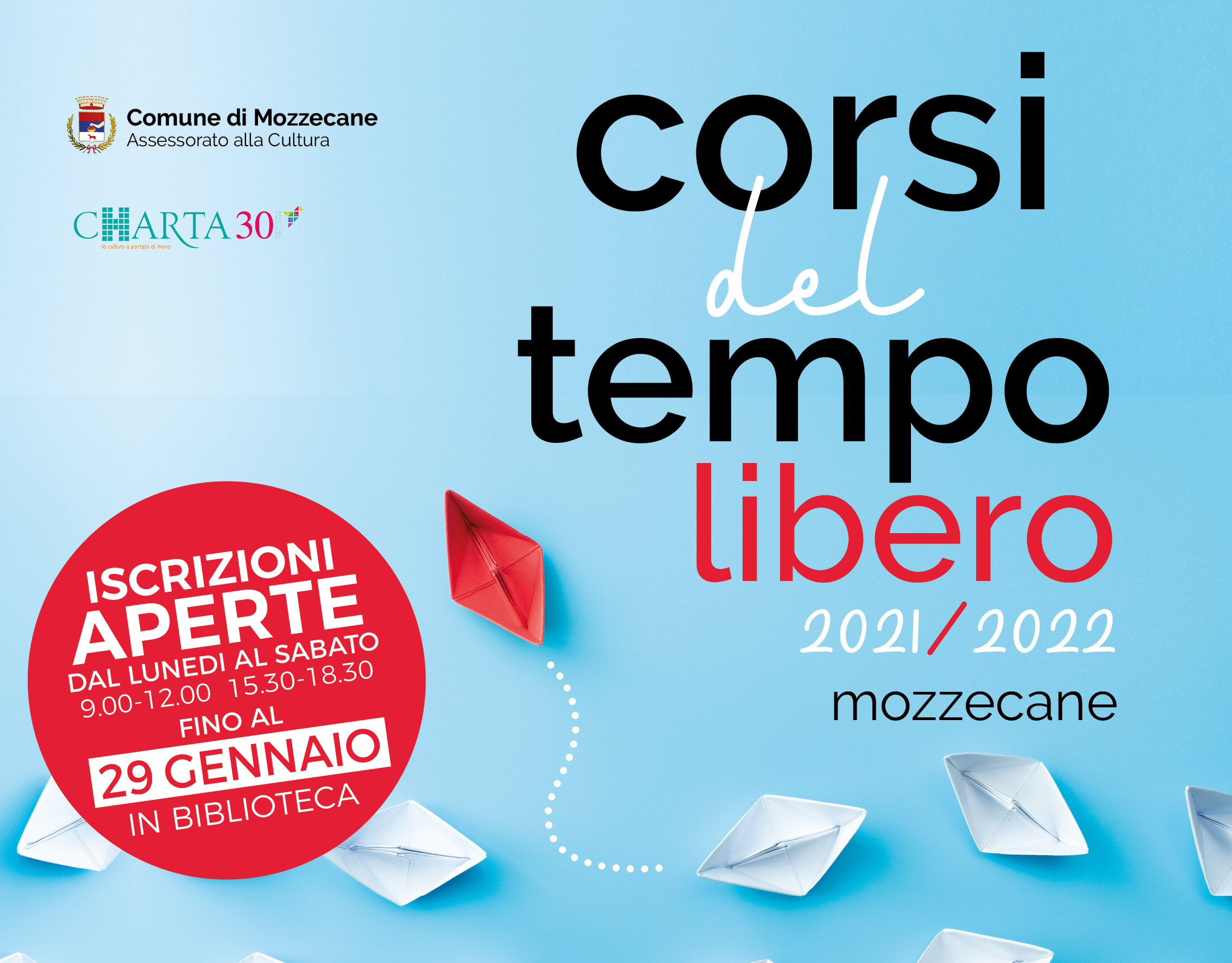 Iscrizioni Corsi del Tempo Libero 2021-2022