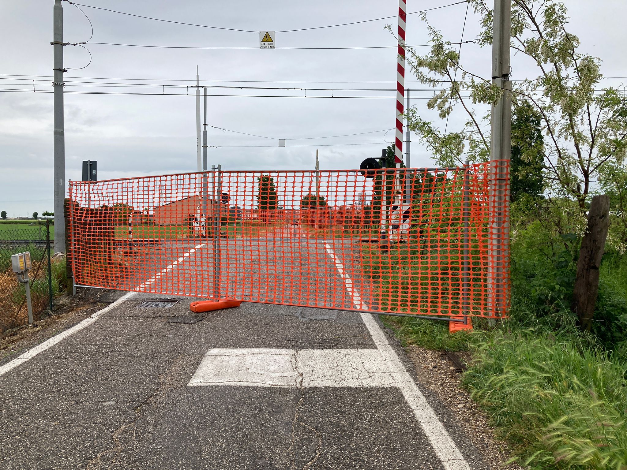 Avviso soppressione passaggio a livello in Via Turbina