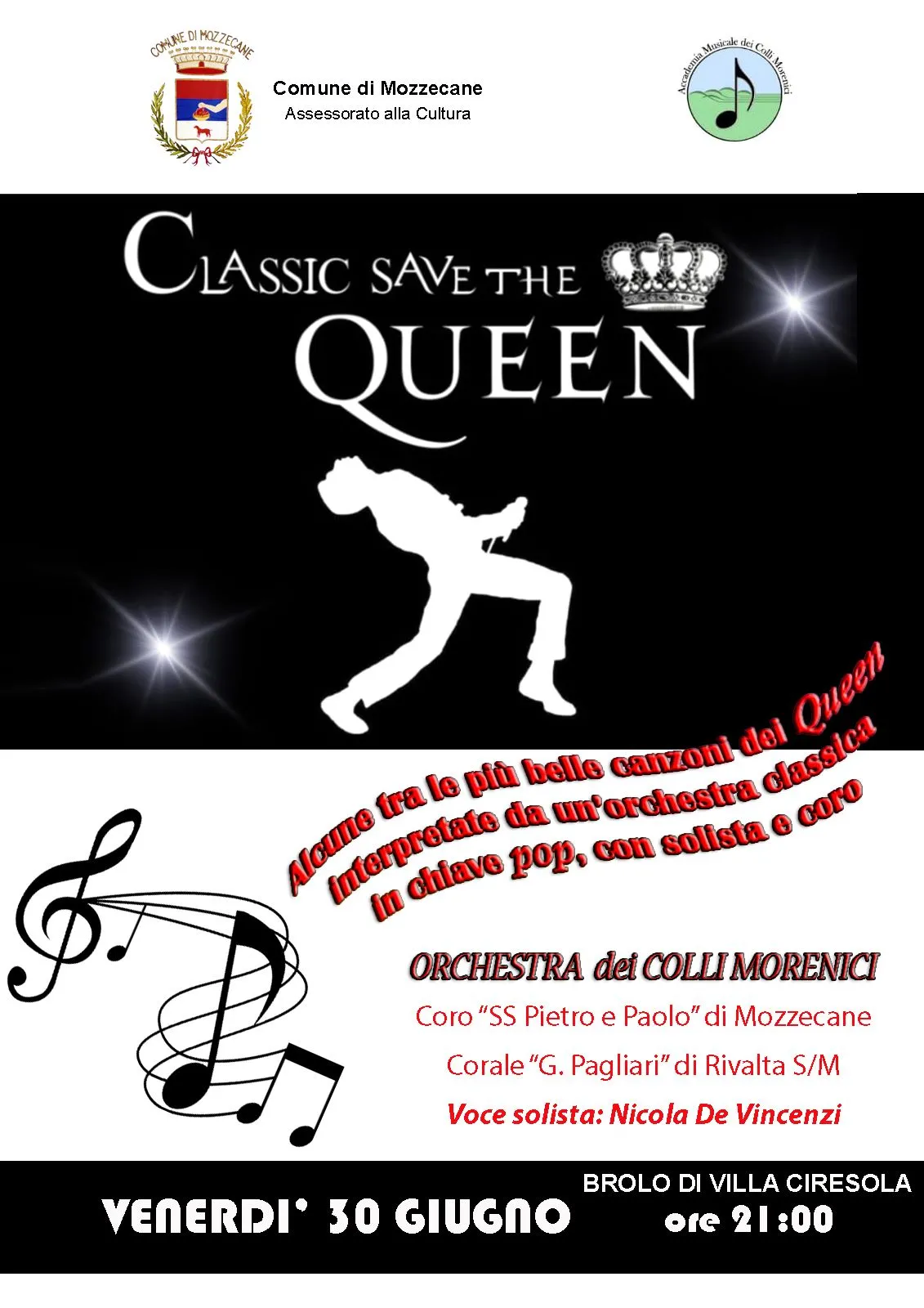 Avviso: Rinvio spettacolo "Classic Save The Queen"