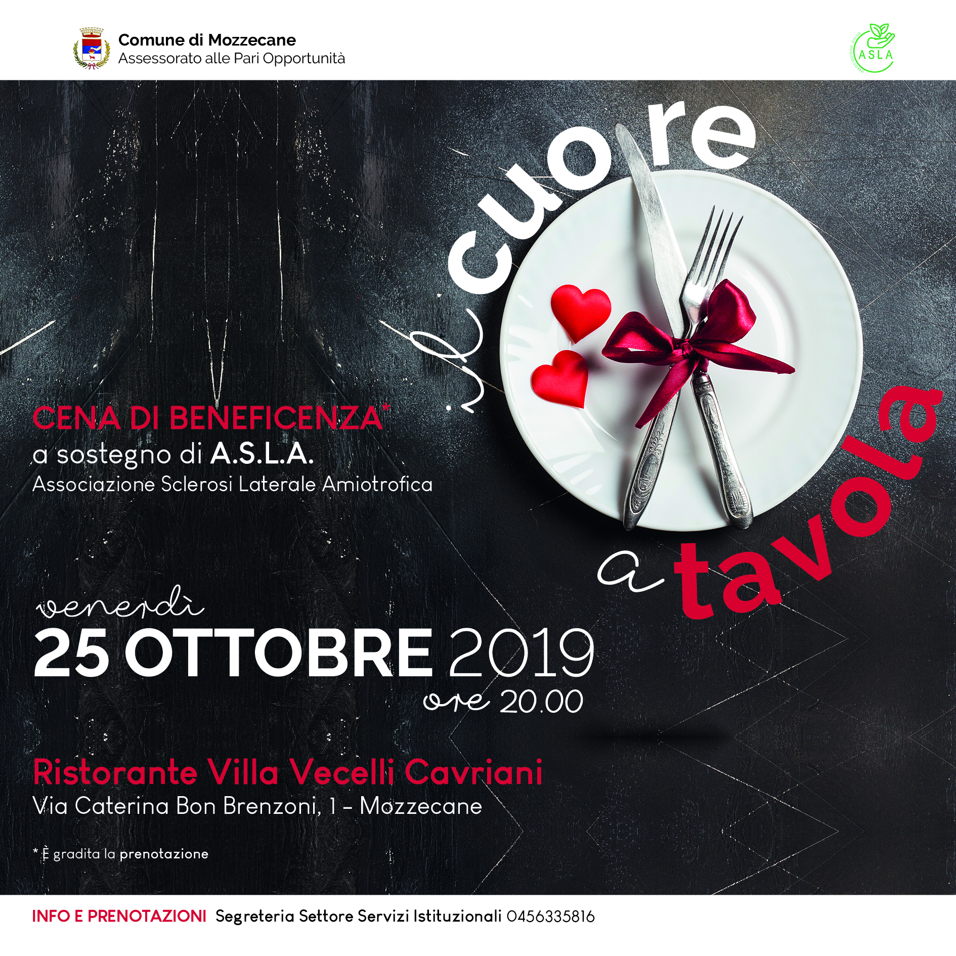 Cena di beneficenza "Il Cuore a Tavola"
