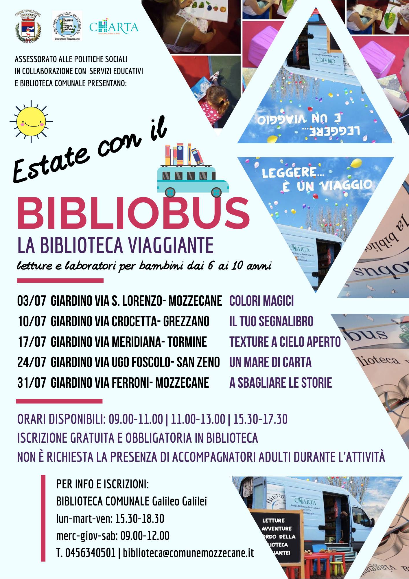 Estate con il Bibliobus: la biblioteca viaggiante
