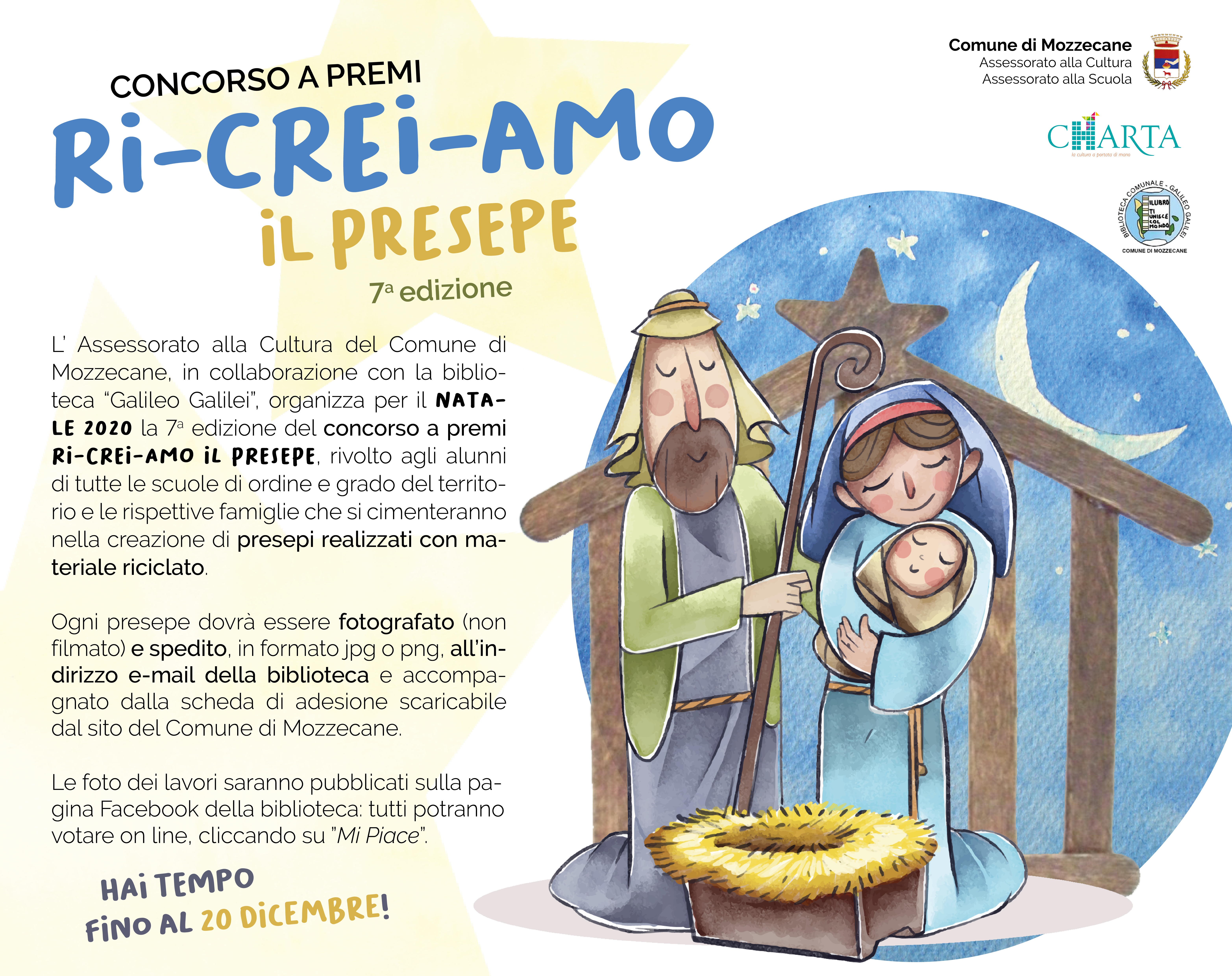 Concorso  "Ri-crei-amo il presepe" 2020