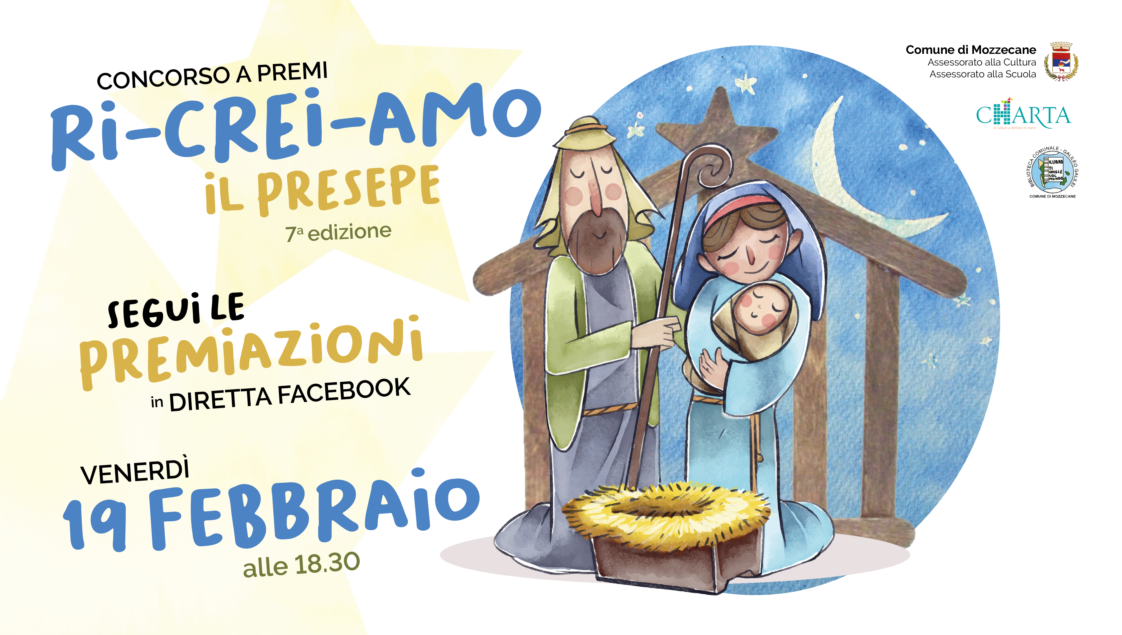 Diretta Facebook per premiazione concorso "Ri-crei-amo il presepe"