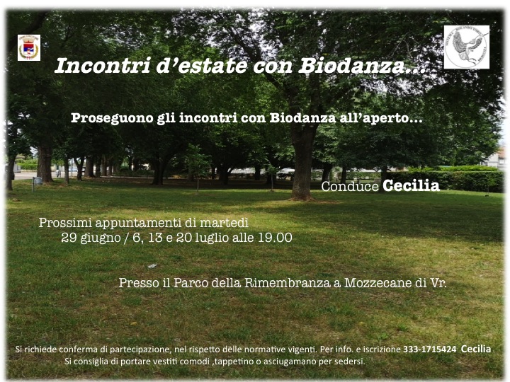 Corso gratuito di biodanza all'aperto 