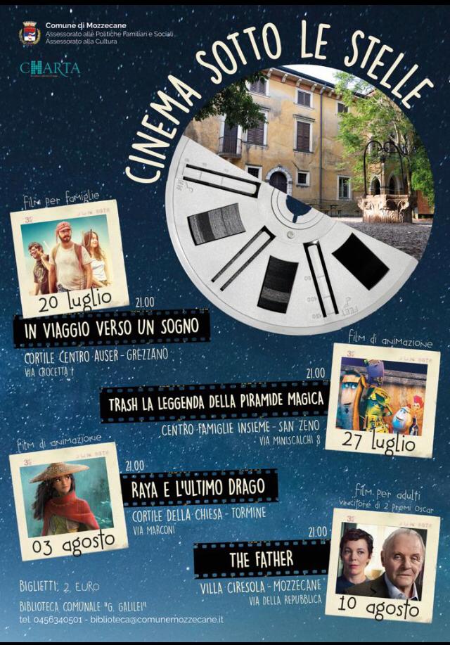 Annullamento Cinema sotto le stelle